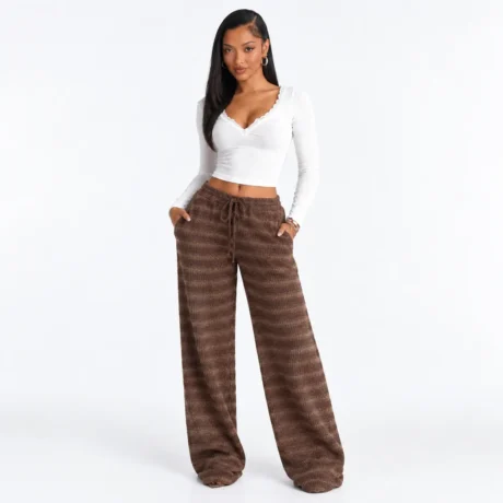 Retro Striped Loose-fit Casual Pants